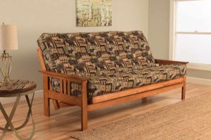 Picture of Mission Arm Barbados Full Futon Frame with Peters Cabin Mattress