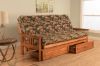 Picture of Mission Arm Barbados Full Futon Frame with Peters Cabin Mattress