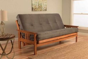 Picture of Mission Arm Barbados Full Futon Frame with Suede Gray Mattress