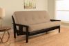 Picture of Mission Arm Black Full Futon Frame with Linen Stone Mattress