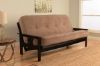 Picture of Mission Arm Black Full Futon Frame with Marmont Mocha Mattress