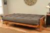 Picture of Mission Arm Butternut Full Futon Frame with Suede Gray Mattress