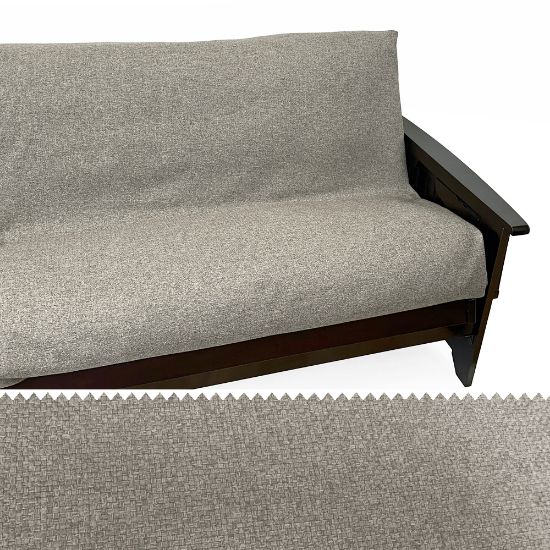 Picture of Burlap Gray Click Clack Futon Cover 171 Full