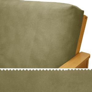 Picture of Olive Microsuede Bed Cover 118 Twin