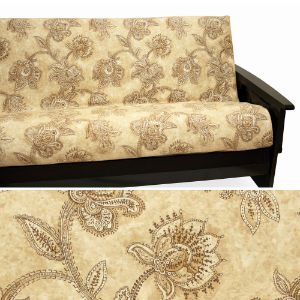 Picture of Paisley Coffee Futon Cover 326