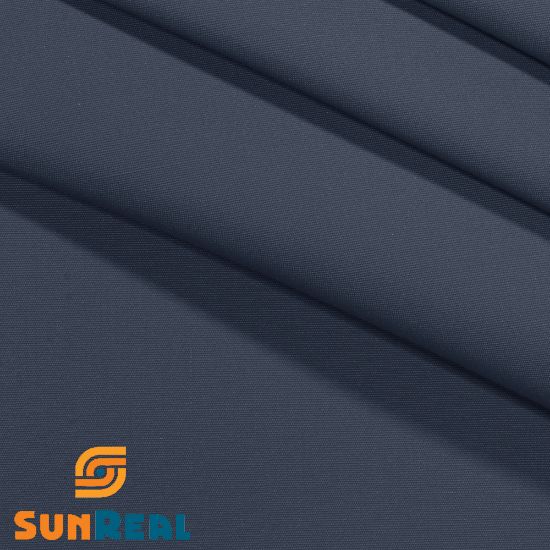 Picture of SunReal Solid Marine Blue Futon Cover 809 Loveseat Ottoman 54x21