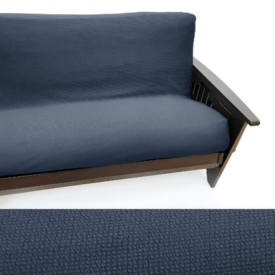 Picture of Waffle Blue Click Clack Futon Cover 915 Full