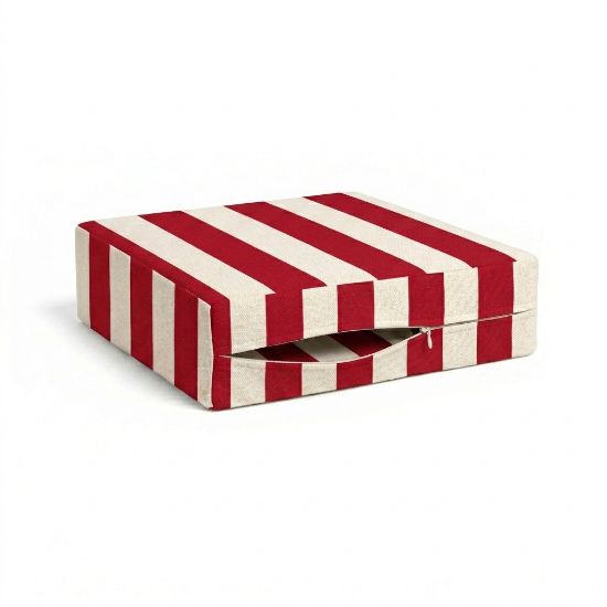 Retro Cabana Red & White Stripe Outdoor