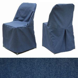 Picture of Denim Look Folding Chair Cover Single pc