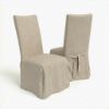 Picture of Solid Natural Dining Chair Cover 407 Set of four Chairs