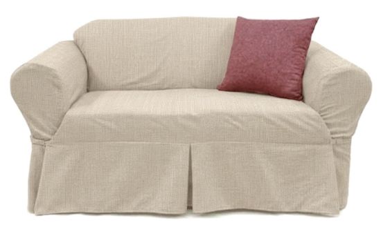 Picture of Solid Natural Furniture Slipcover 158 Loveseat