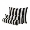 Retro Cabana Back & White Stripe Outdoor 