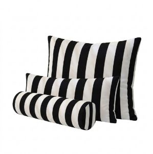 Retro Cabana Back & White Stripe Outdoor 