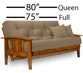 88% of futons sold in US are Full Size